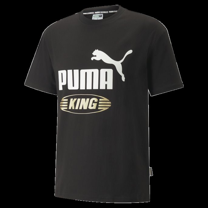 Puma På Tilbud King Logo Herre T-skjorte Svart