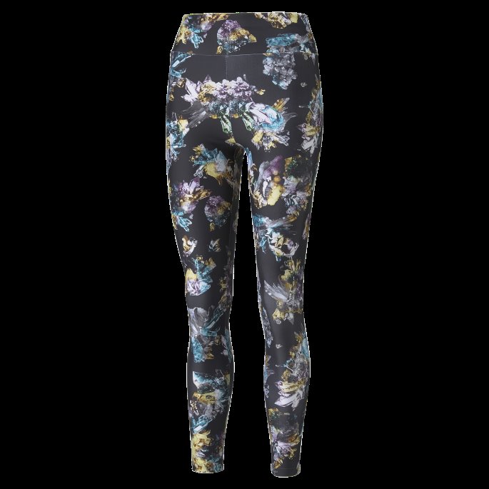 Crystal Galaxy Trykte Høye Dameleggings Svart Puma På Salg