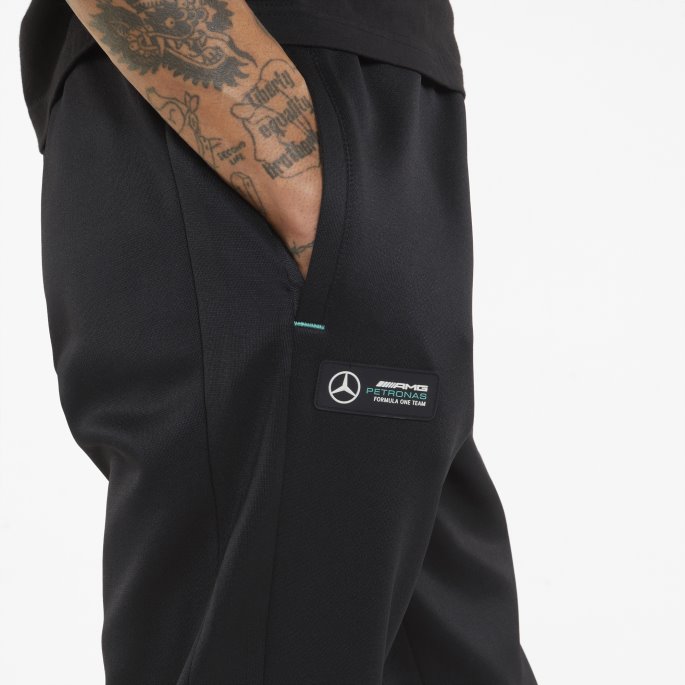 Puma På Tilbud Svart Mercedes F1 T7 Treningsbukser For Menn