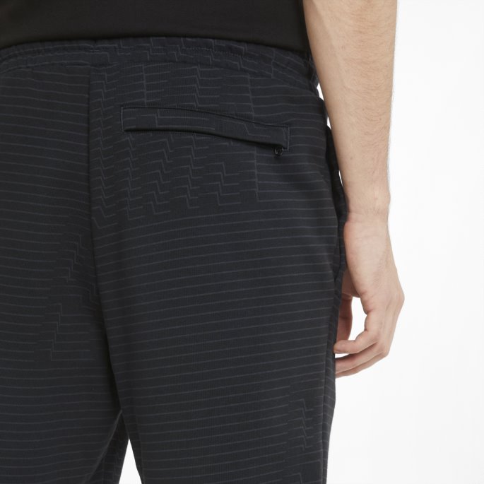 Black-phantom Black Swxp Printed Herreshorts Puma På Salg