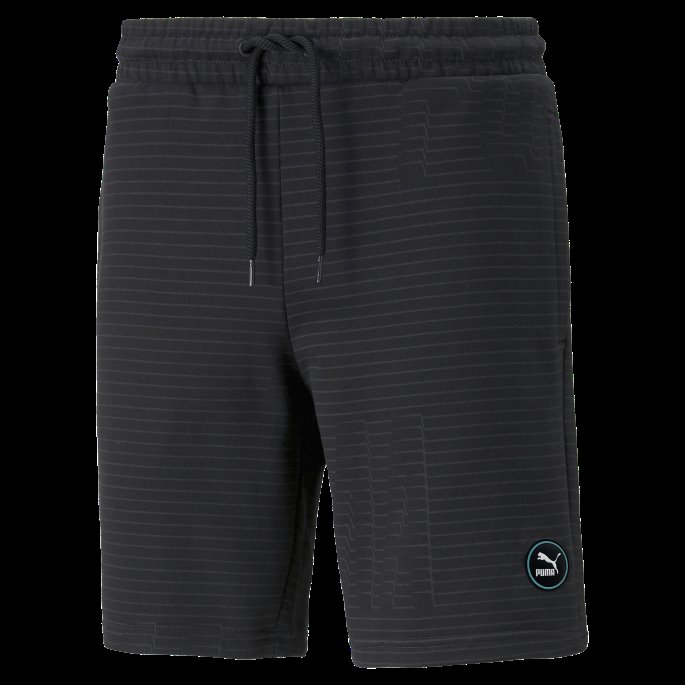 Black-phantom Black Swxp Printed Herreshorts Puma På Salg
