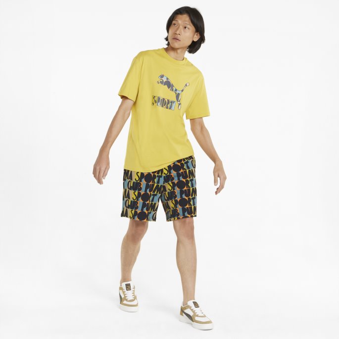 Svart Puma På Tilbud Hc Printed Herreshorts