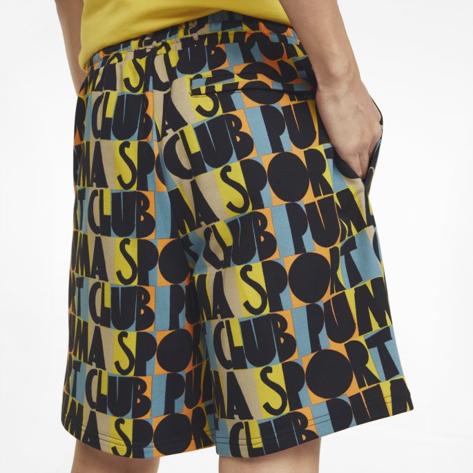 Svart Puma På Tilbud Hc Printed Herreshorts