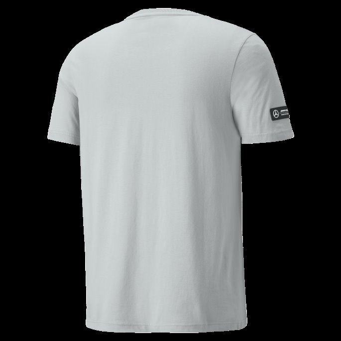 Mercedes Team Sølv Mercedes F1 Logo Herre T-skjorte Puma På Salg