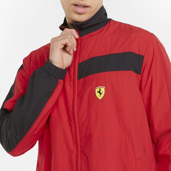Puma På Tilbud Rosso Corsa Scuderia Ferrari Race Statement Herrejakke