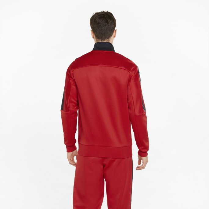 Puma På Tilbud Rosso Corsa Scuderia Ferrari Race T7 Treningsjakke For Menn