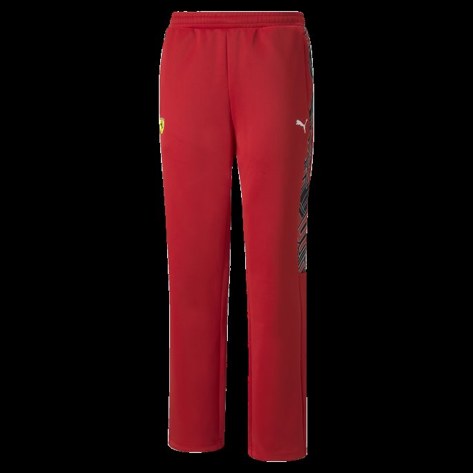 Scuderia Ferrari Race T7 Treningsbukser For Menn Puma På Tilbud Rosso Corsa