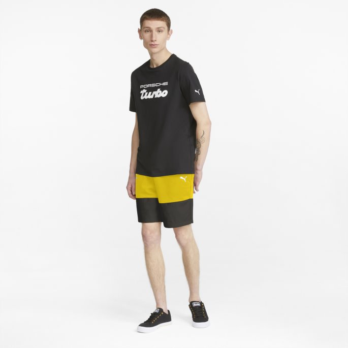 Porsche Legacy Sweatshorts For Menn Sitron Krom Puma På Salg