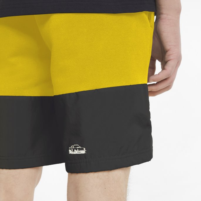 Porsche Legacy Sweatshorts For Menn Sitron Krom Puma På Salg