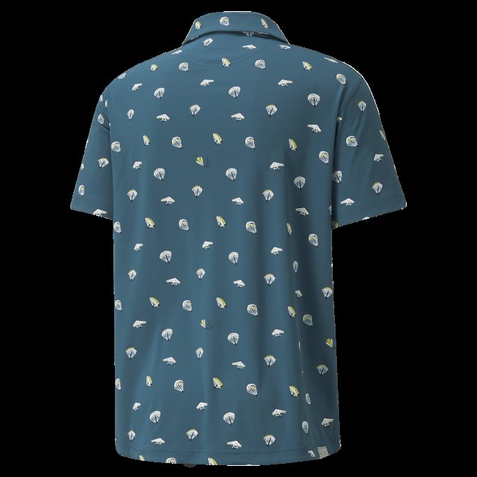 Mattr Hangtime Golf Poloskjorte For Menn Puma På Tilbud Blå Korallmais