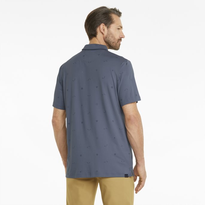 Puma På Tilbud Skyspunnet H8 Herre Golf Polo Skjorte Kveld Sky-marine Blazer