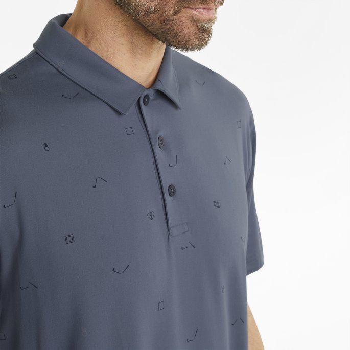 Cloudspun H8 Herre Golf Poloskjorte Puma På Salg Kveld Sky-marine Blazer