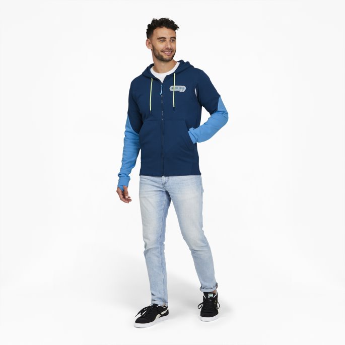 Puma På Tilbud X Cloud9 Full-zip Herre Esports Hettegenser Seilblå