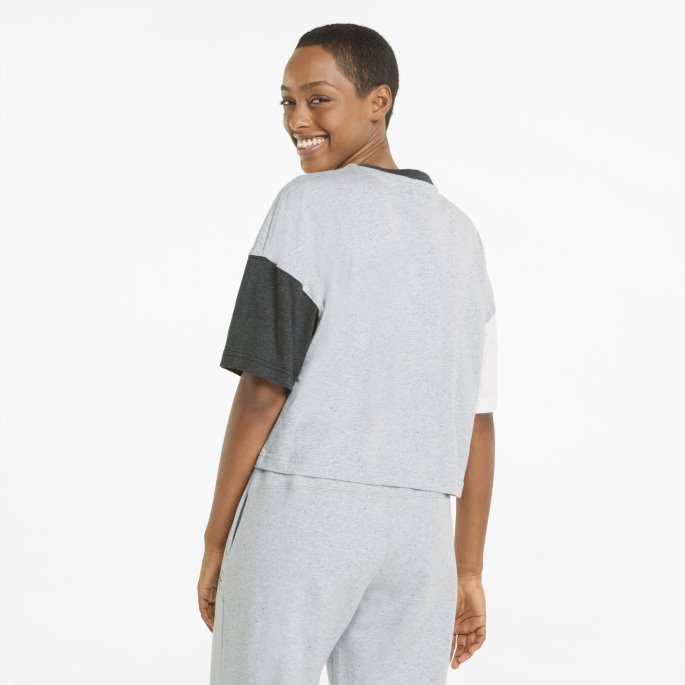 Re:collection Oversized Dame-t-skjorte Lysegrå Lyng Puma På Tilbud