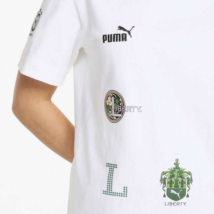 Puma På Tilbud X Liberty Badge Dame T-skjorte Hvit