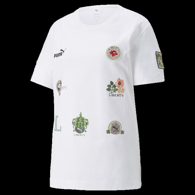 Puma På Tilbud X Liberty Badge Dame T-skjorte Hvit