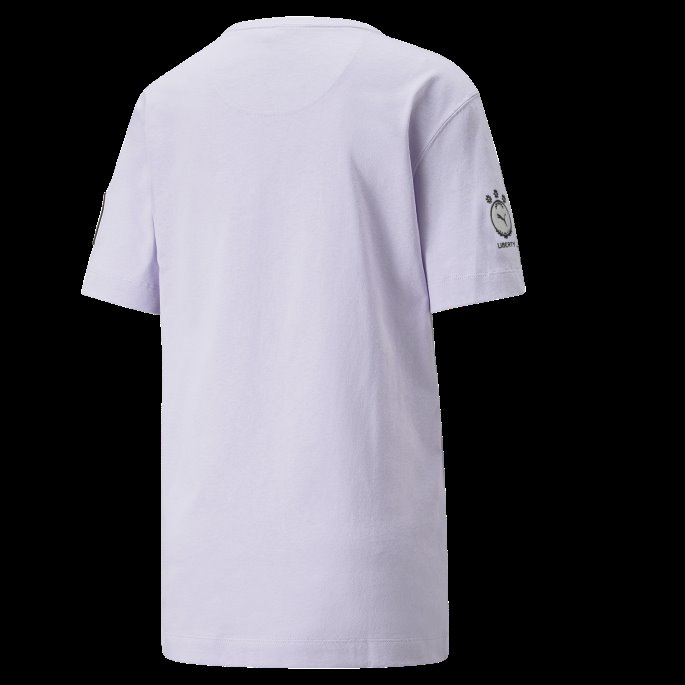 Puma På Tilbud X Liberty Badge Dame T-skjorte Pastell Lilla