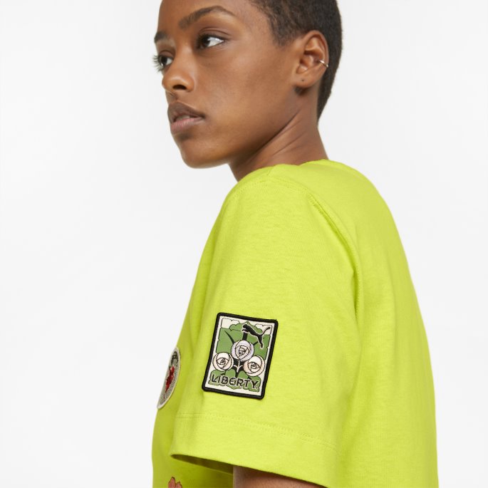 Puma På Tilbud X Liberty Badge Dame T-skjorte Svovelfjær
