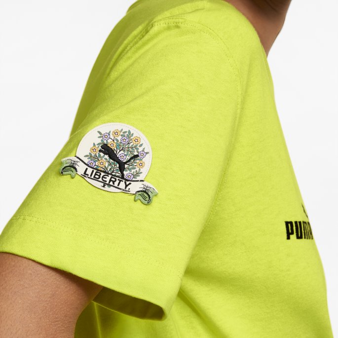 Puma På Tilbud X Liberty Badge Dame T-skjorte Svovelfjær