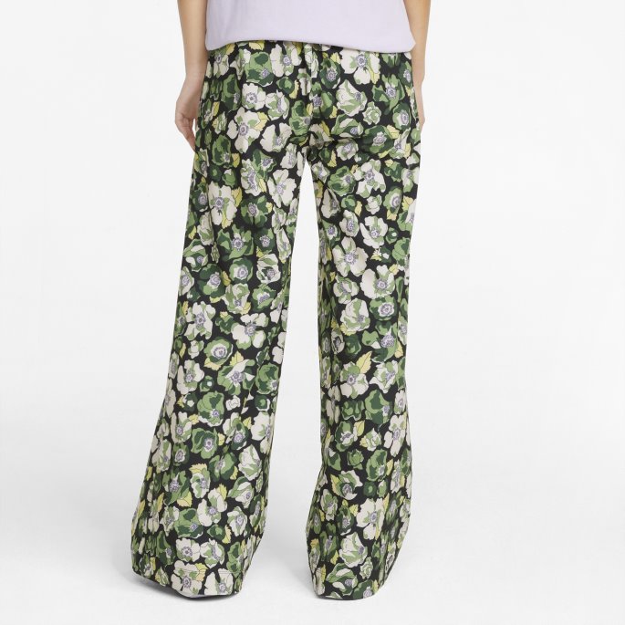 Puma På Tilbud X Liberty Wide Leg Damebukser Svart-blomst Aop