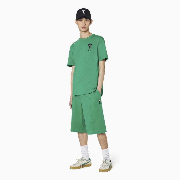 Puma På Tilbud X Ami Strikket Shorts Grønn