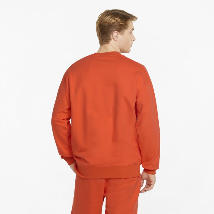 Puma På Tilbud T7 Go For Crew Neck Sweatshirt Firelight