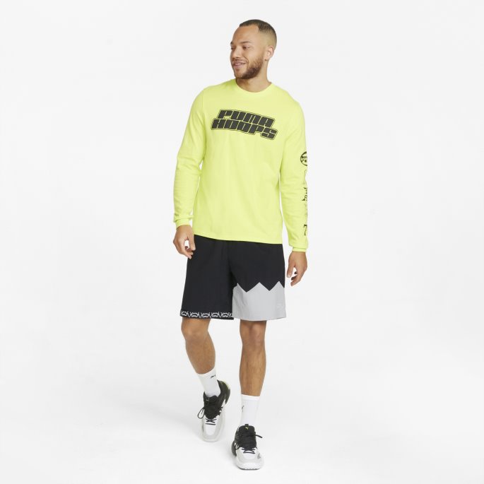 Black-harbor Mist Puma På Salg Kjever Vevde Basketballshorts For Menn