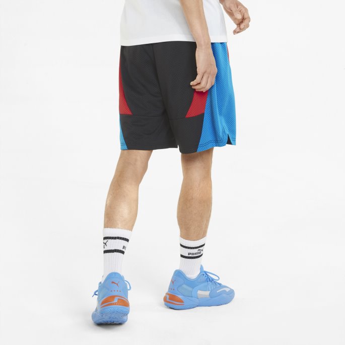 Svarte Slashing Basketballshorts For Menn Puma På Salg