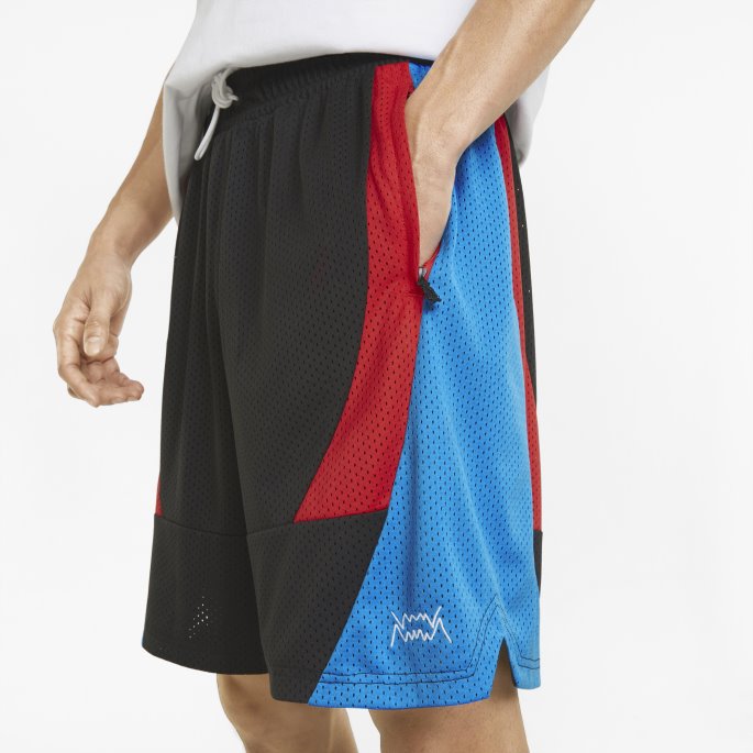 Svarte Slashing Basketballshorts For Menn Puma På Salg