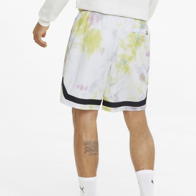 Summer League Menns Basketballshorts Puma På Tilbud Gul Glød