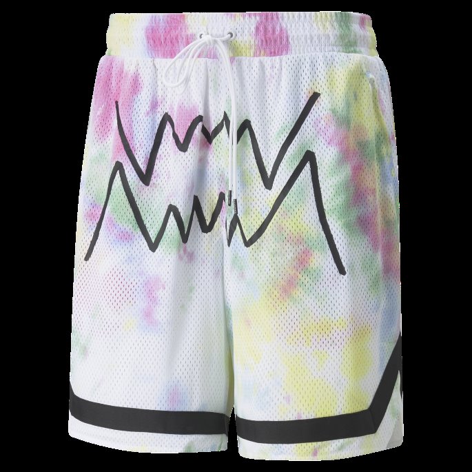 Summer League Menns Basketballshorts Puma På Tilbud Gul Glød