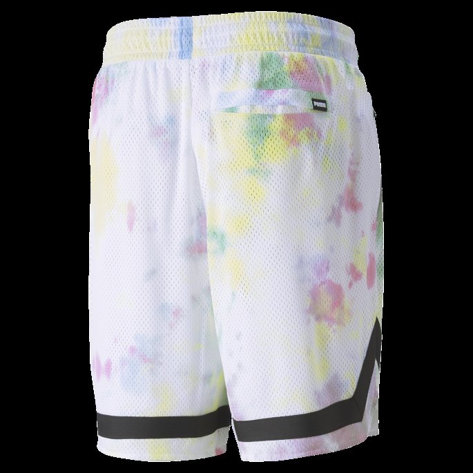 Summer League Menns Basketballshorts Puma På Tilbud Gul Glød
