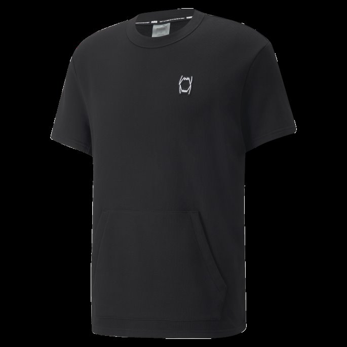 Puma På Tilbud Svart Pivot Cut-off Herre Basketball T-skjorte