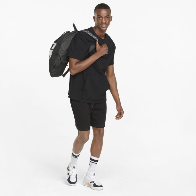 Svart Pivot Cut-off Herre Basketball T-skjorte Puma På Salg