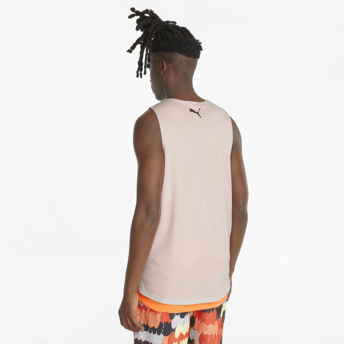 Gi Og Gå Herre Basketball Tank Topp Nimbus Cloud-neon Sitrus Puma På Salg