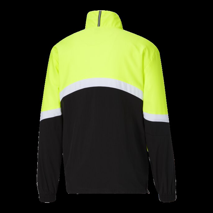 Lime Squeeze-black Clyde Basketballjakke For Menn Puma På Salg