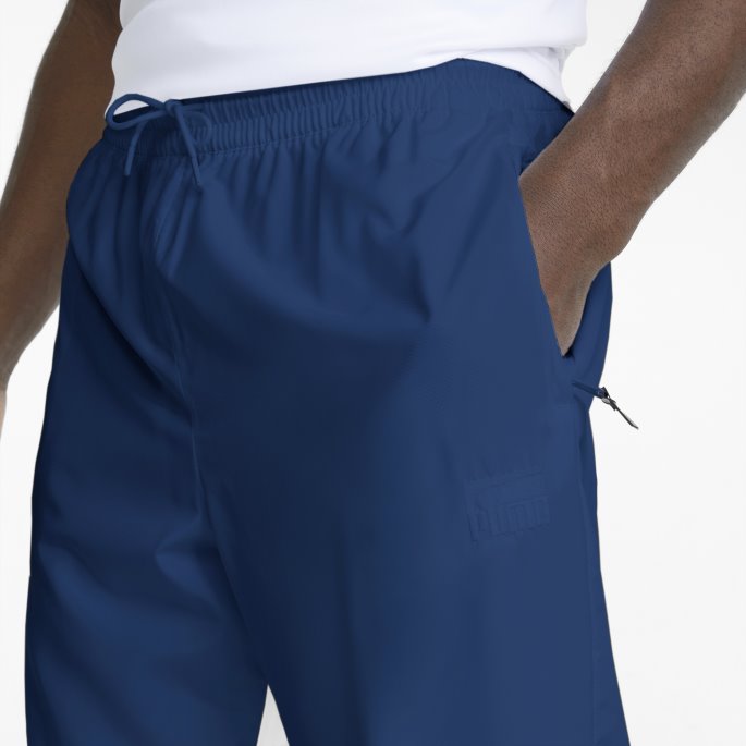 Clyde Menns Basketball Bukser White-ocean Dykke Puma På Salg