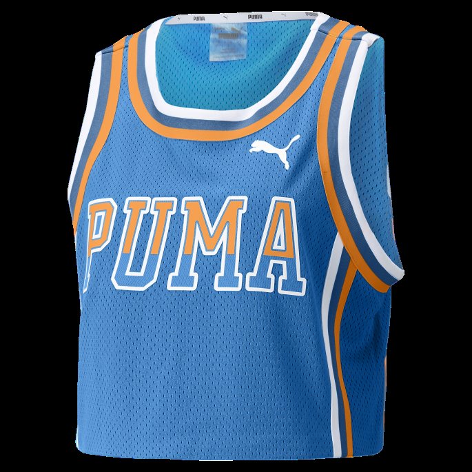 Ballin' Cropped Kvinners Basketball Jersey Ocean Dive Puma På Salg