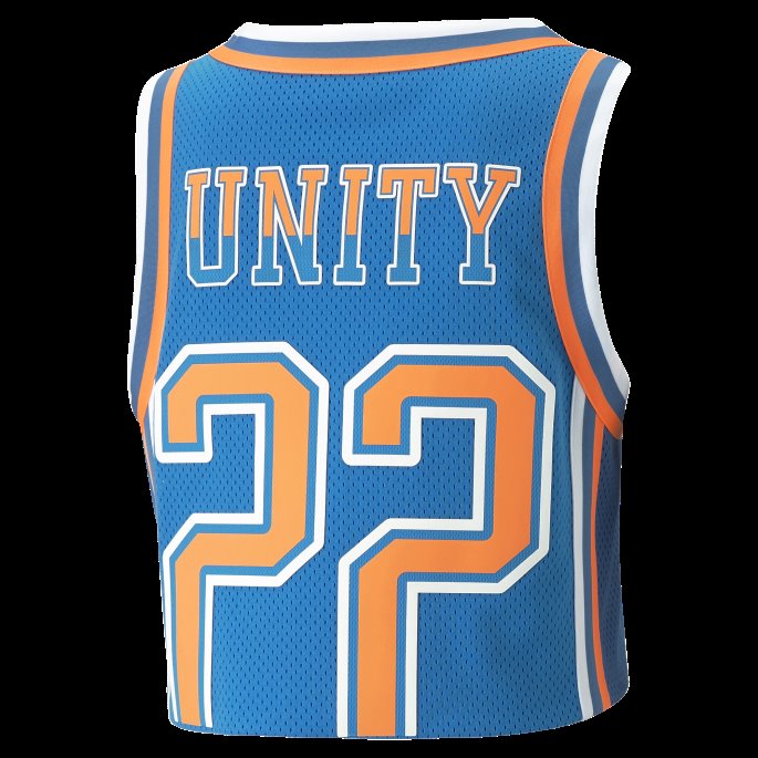 Ballin' Cropped Kvinners Basketball Jersey Ocean Dive Puma På Salg