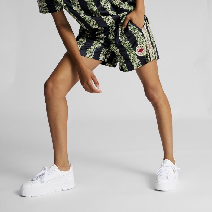 Puma På Tilbud X Liberty Shorts For Kvinner Svart-aop