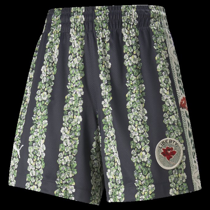Puma På Tilbud X Liberty Shorts For Kvinner Svart-aop
