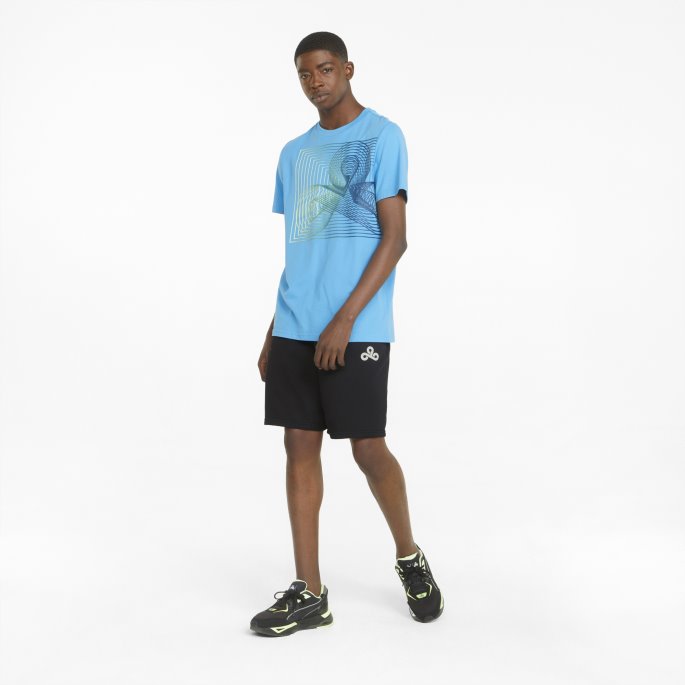 Puma På Tilbud X Cloud9 Essentials Esports Sweatshorts For Menn Svart