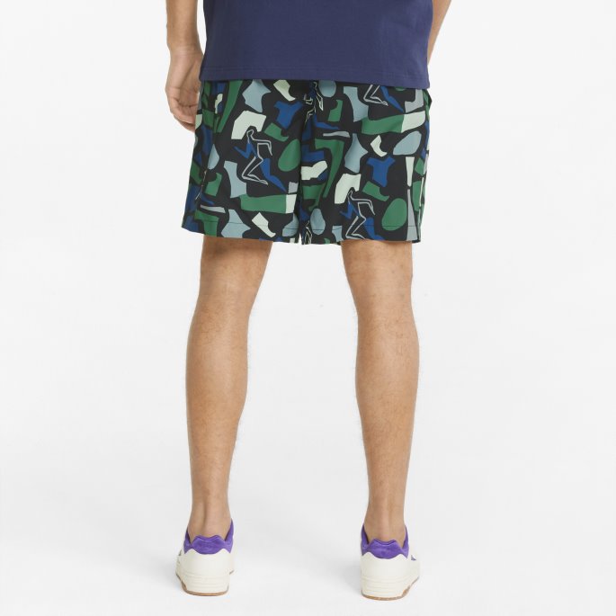 Puma På Tilbud X Smørvarer Trykt Herreshorts Mineralblå