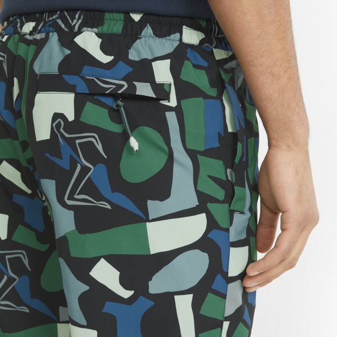 Puma På Tilbud X Smørvarer Trykt Herreshorts Mineralblå