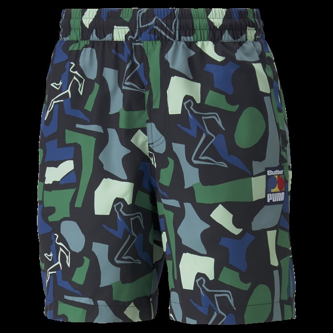 Puma På Tilbud X Smørvarer Trykt Herreshorts Mineralblå