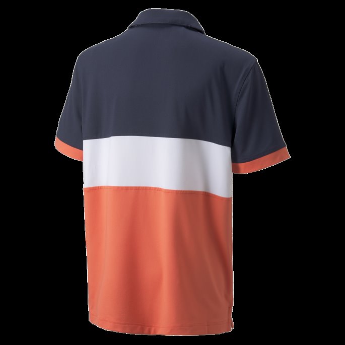 Skyspunnet Motorvei Ungdom Golf Poloskjorte Puma På Tilbud Marine Blazer-hot Coral