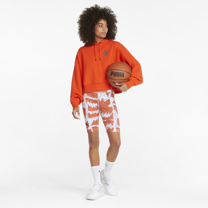 Cherry Tomat Give Buckets Biker-trykt Basketballshorts For Kvinner Puma På Salg