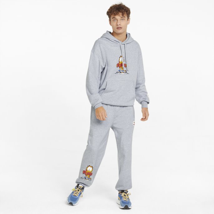 Puma På Tilbud X Garfield Joggebukse For Menn Lys Grå