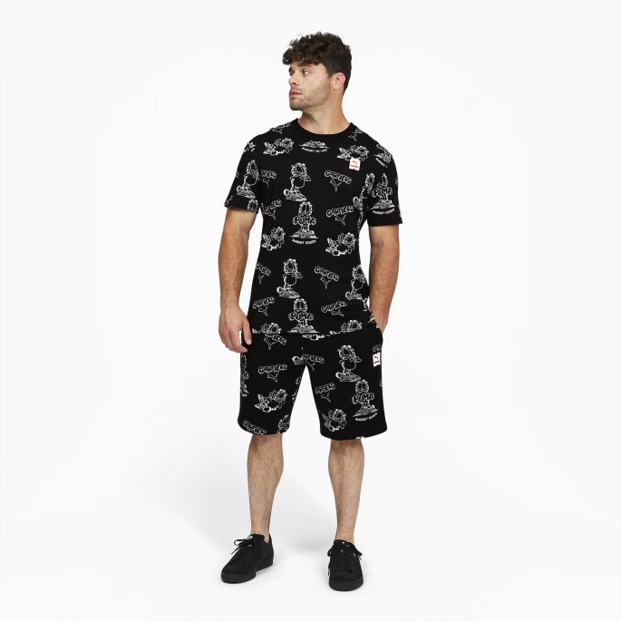 Puma På Tilbud X Garfield Printed Herreshorts Svart