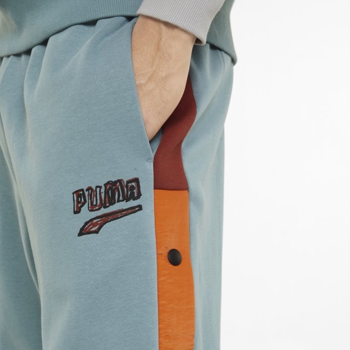Puma På Salg Mellom Linjene Joggebukse For Menn Mineralblå